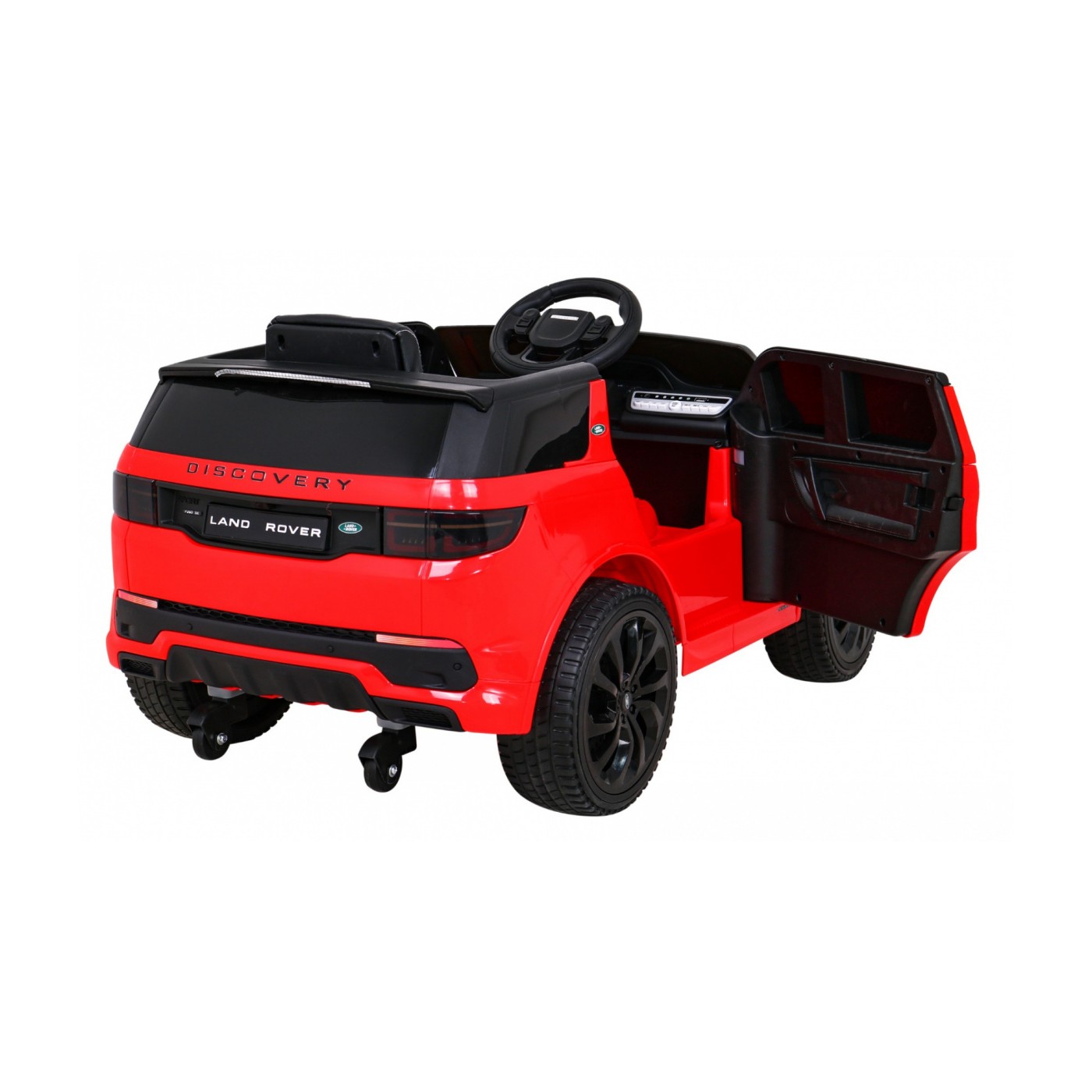 Land Rover Discovery Sport pre deti Červený + Ovládač + Pomalý štart + Funkcia hojdania + MP3 LED