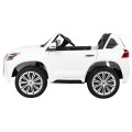 Lexus LX570 Autíčko 2-os.pre deti Biely + Ovládač + Kolesá EVA + Rádio MP3 + LED