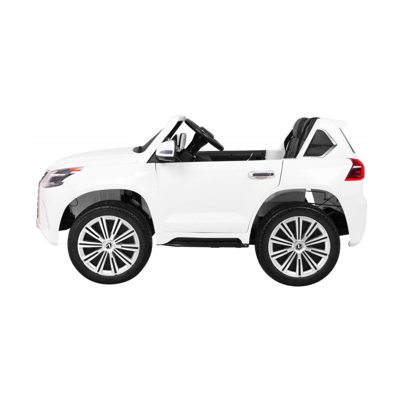 Lexus LX570 Autíčko 2-os.pre deti Biely + Ovládač + Kolesá EVA + Rádio MP3 + LED