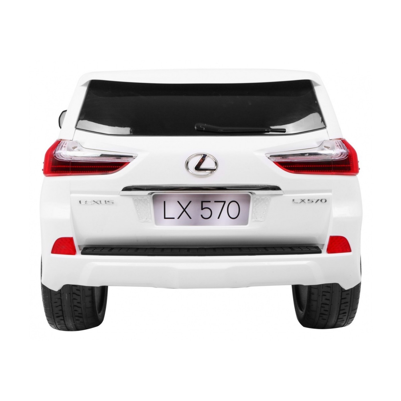 Lexus LX570 Autíčko 2-os.pre deti Biely + Ovládač + Kolesá EVA + Rádio MP3 + LED