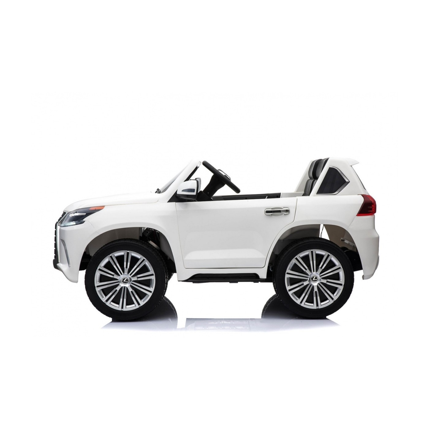 Lexus LX570 Autíčko 2-os.pre deti Biely + Ovládač + Kolesá EVA + Rádio MP3 + LED