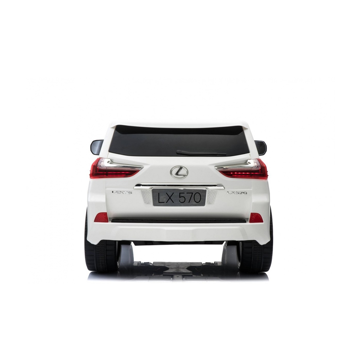 Lexus LX570 Autíčko 2-os.pre deti Biely + Ovládač + Kolesá EVA + Rádio MP3 + LED