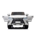 Lexus LX570 Autíčko 2-os.pre deti Biely + Ovládač + Kolesá EVA + Rádio MP3 + LED