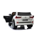 Lexus LX570 Autíčko 2-os.pre deti Biely + Ovládač + Kolesá EVA + Rádio MP3 + LED