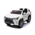Lexus LX570 Autíčko 2-os.pre deti Biely + Ovládač + Kolesá EVA + Rádio MP3 + LED