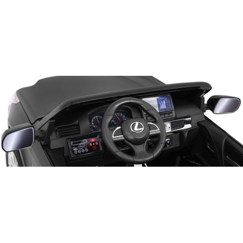 Lexus LX570 Lakované Autíčko pre 2 deti Čierny + Ovládač + Kolesá EVA + Rádio MP3 LED