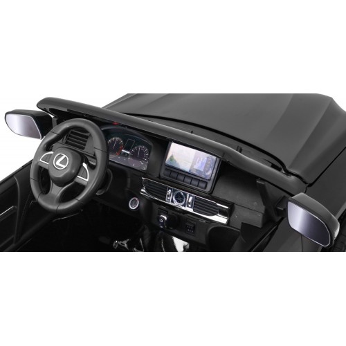 Lexus LX570 Lakované Autíčko pre 2 deti Čierny + Ovládač + Kolesá EVA + Rádio MP3 LED