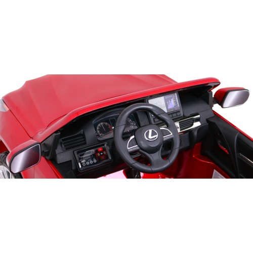 Lexus LX570 Lakované Autíčko pre 2 deti Červený + Ovládač + Kolesá EVA + Rádio MP3 LED