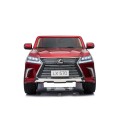Lexus LX570 Lakované Autíčko pre 2 deti Červený + Ovládač + Kolesá EVA + Rádio MP3 LED