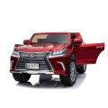 Lexus LX570 Lakované Autíčko pre 2 deti Červený + Ovládač + Kolesá EVA + Rádio MP3 LED