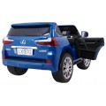 Lexus LX570 Lakované Autíčko pre 2 deti Modrý + Ovládač + Kolesá EVA + Rádio MP3 LED