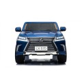 Lexus LX570 Lakované Autíčko pre 2 deti Modrý + Ovládač + Kolesá EVA + Rádio MP3 LED