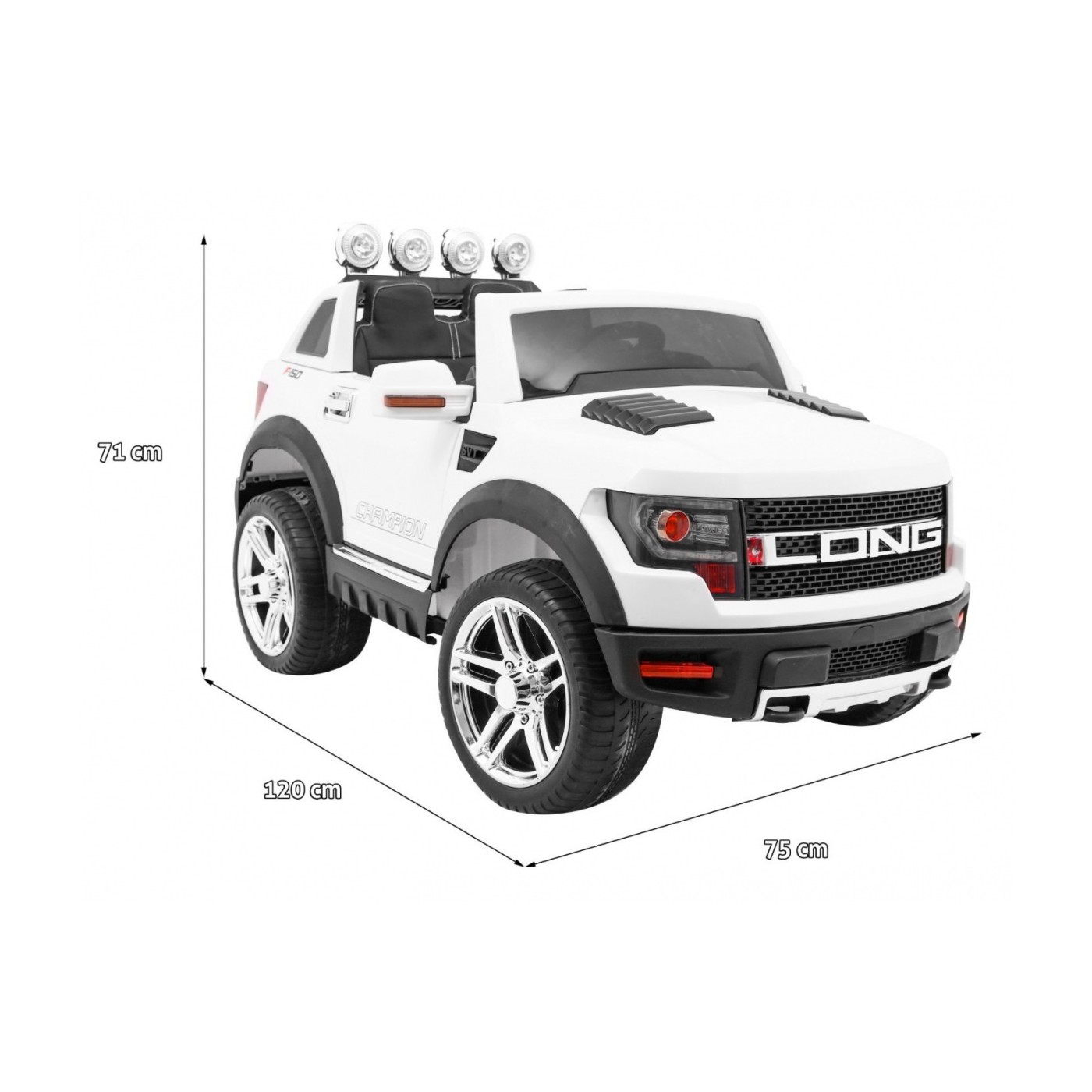 Vozidlo LONG Biele