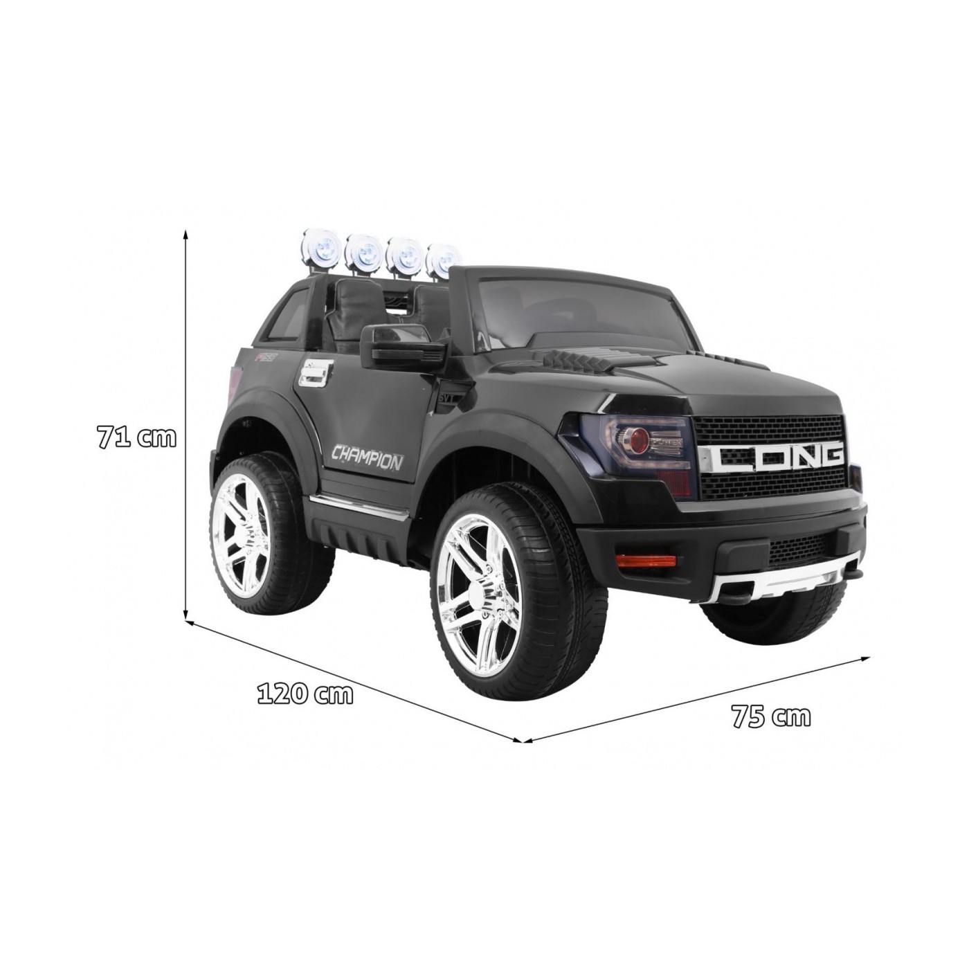 Vozidlo LONG Čierne