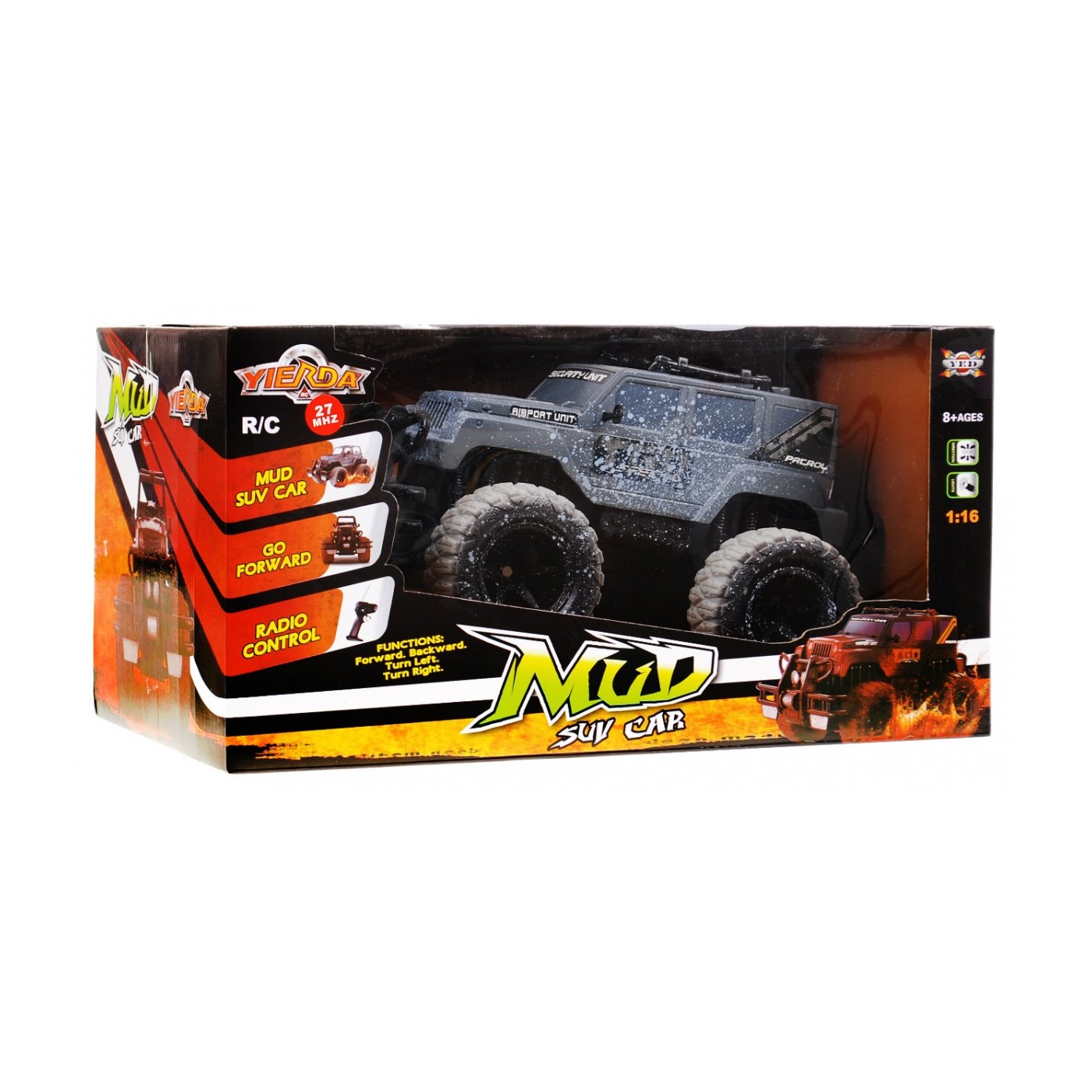 Auto Terénne R C 1 16 Sivé