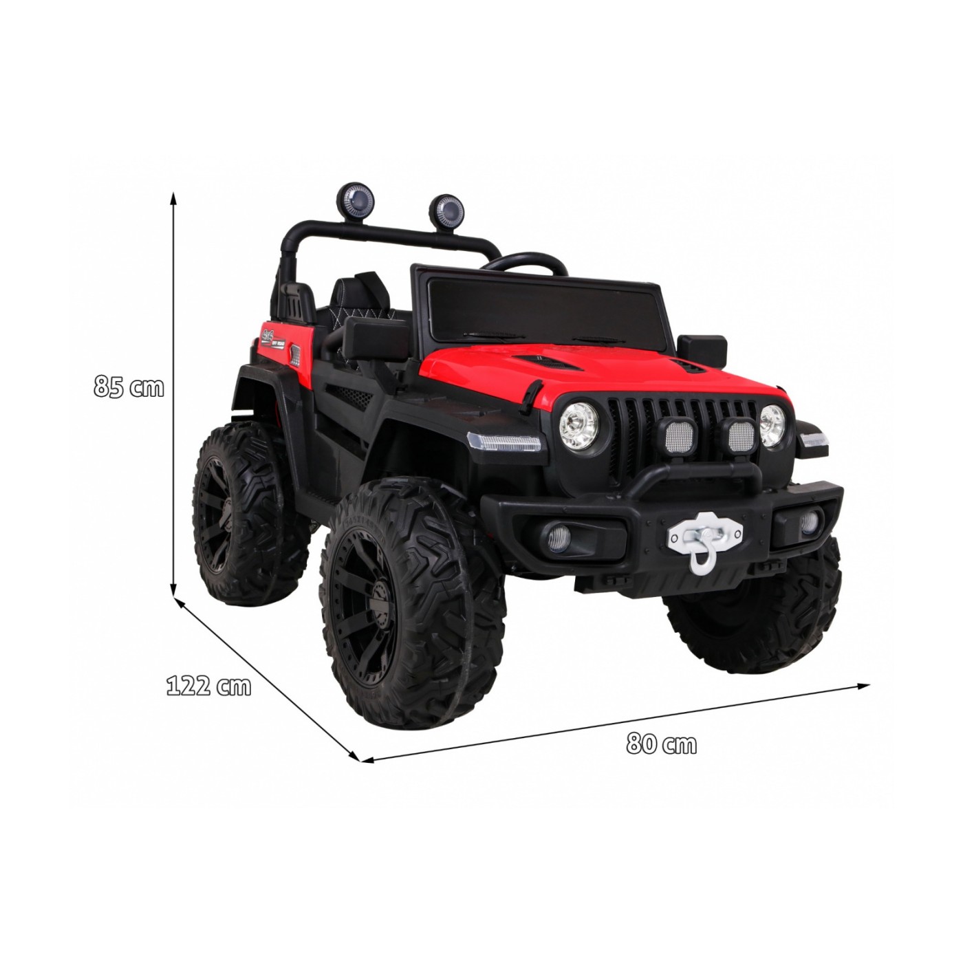 Vozidlo Master Of Terain Červený