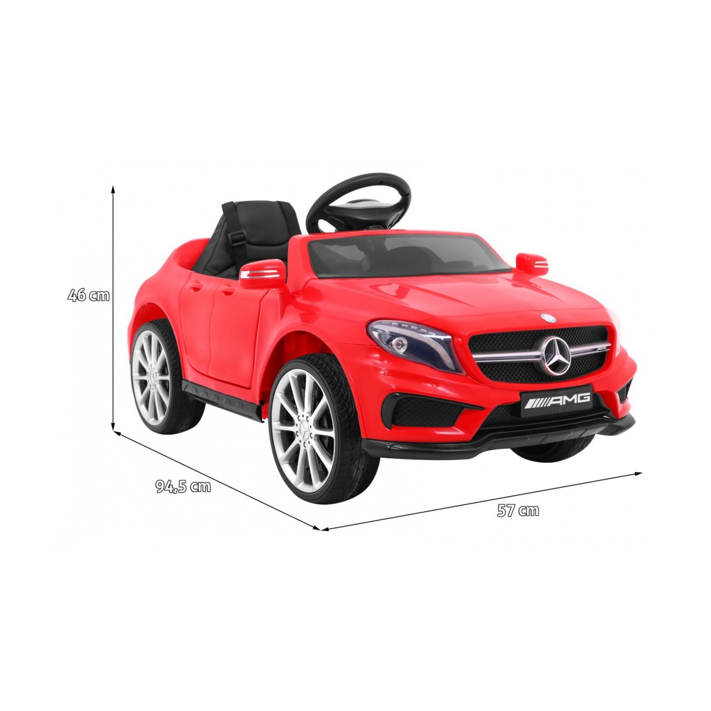 Vozidlo Mercedes AMG GLA-45 Červený