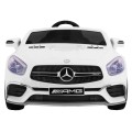 Mercedes AMG SL65 pre deti Biely + Ovládač + Batožinový priestor + Nastaviteľné sedadlo + MP3 LED + Pomalý štart