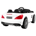 Mercedes AMG SL65 pre deti Biely + Ovládač + Batožinový priestor + Nastaviteľné sedadlo + MP3 LED + Pomalý štart