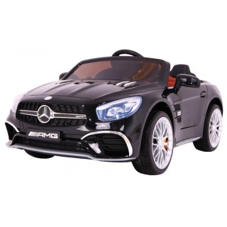 Mercedes AMG SL65 pre deti Čierny + Ovládač + Batožinový priestor + Nastaviteľné sedadlo + MP3 LED + Pomalý štart