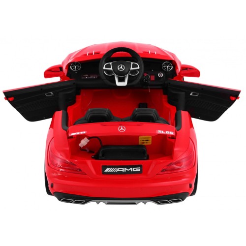 Mercedes AMG SL65 pre deti Červený + Ovládač + Batožinový priestor + Nastaviteľné sedadlo + MP3 LED + Pomalý štart
