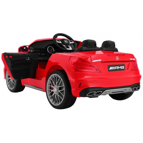 Mercedes AMG SL65 pre deti Červený + Ovládač + Batožinový priestor + Nastaviteľné sedadlo + MP3 LED + Pomalý štart