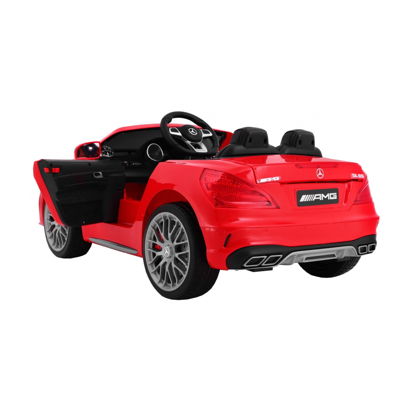 Mercedes AMG SL65 pre deti Červený + Ovládač + Batožinový priestor + Nastaviteľné sedadlo + MP3 LED + Pomalý štart
