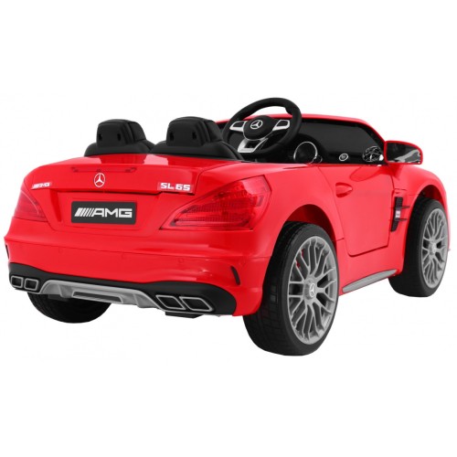 Mercedes AMG SL65 pre deti Červený + Ovládač + Batožinový priestor + Nastaviteľné sedadlo + MP3 LED + Pomalý štart