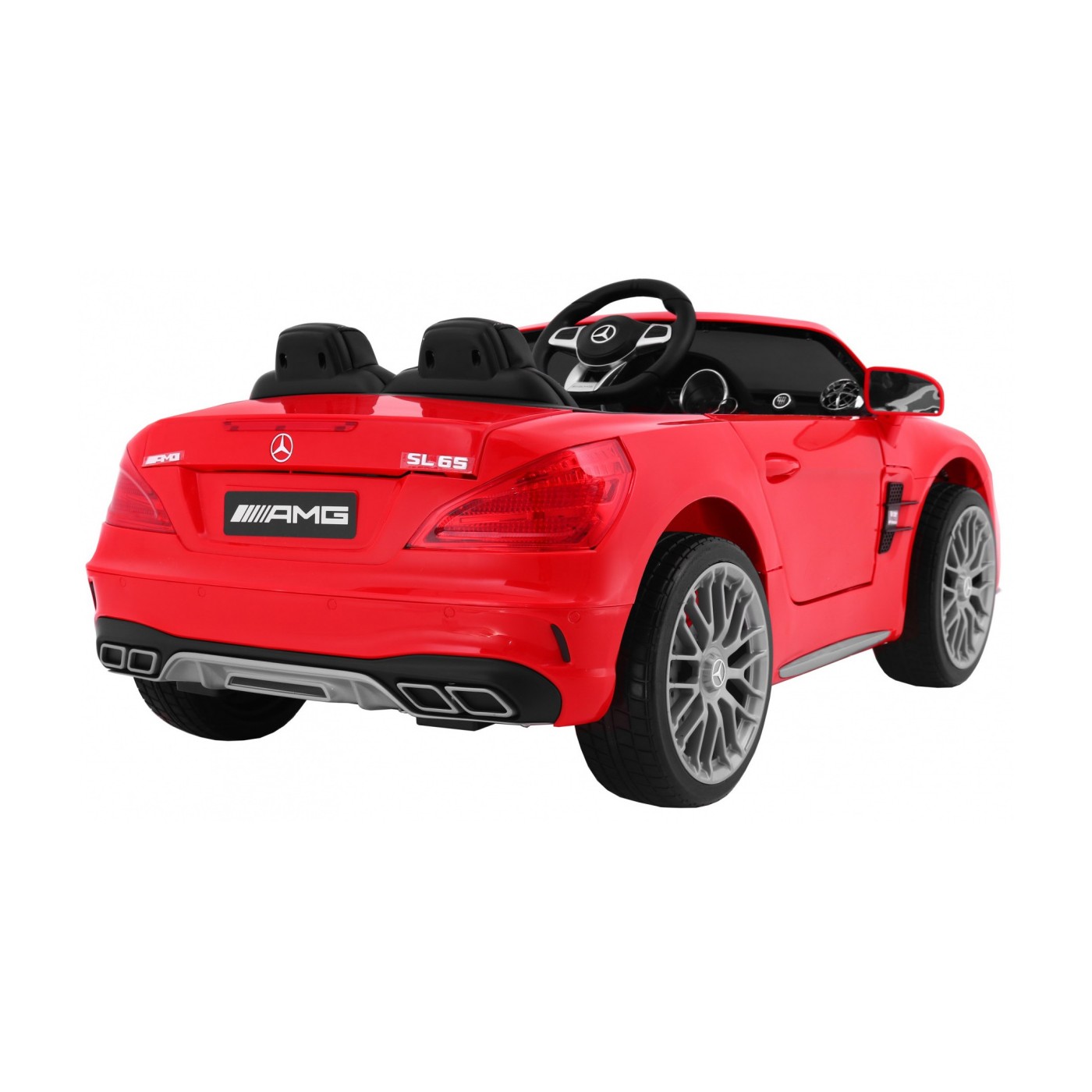 Mercedes AMG SL65 pre deti Červený + Ovládač + Batožinový priestor + Nastaviteľné sedadlo + MP3 LED + Pomalý štart