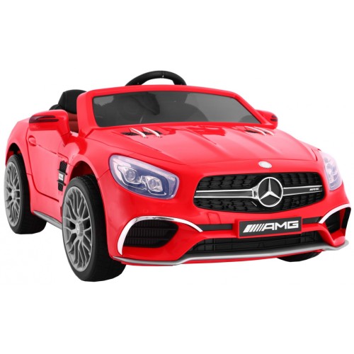 Mercedes AMG SL65 pre deti Červený + Ovládač + Batožinový priestor + Nastaviteľné sedadlo + MP3 LED + Pomalý štart