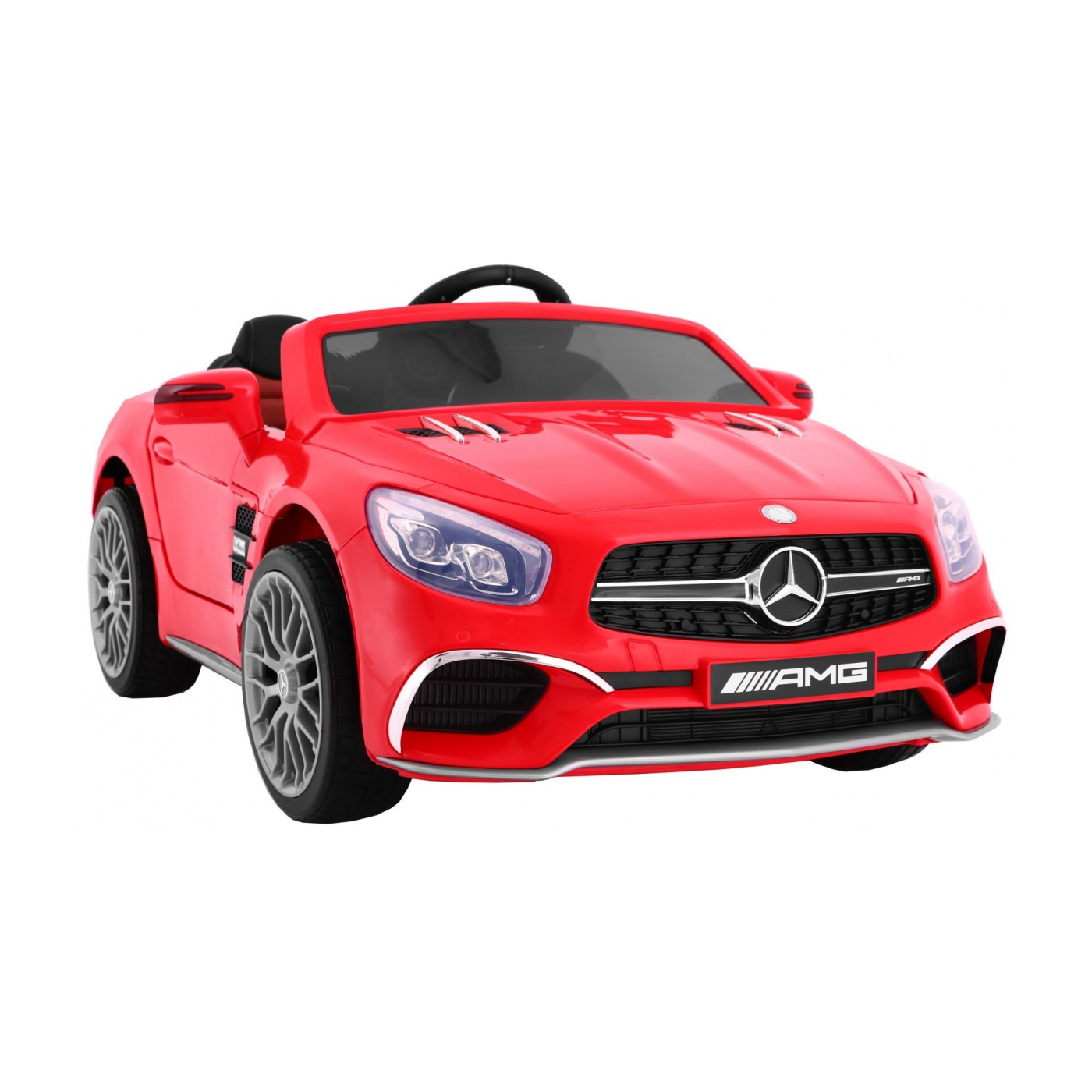 Mercedes AMG SL65 pre deti Červený + Ovládač + Batožinový priestor + Nastaviteľné sedadlo + MP3 LED + Pomalý štart