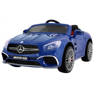 Mercedes AMG SL65 pre deti Lakovaný Modrý + Ovládač + Batožinový priestor + Nastaviteľné sedadlo + MP3 LED + Pomalý štart