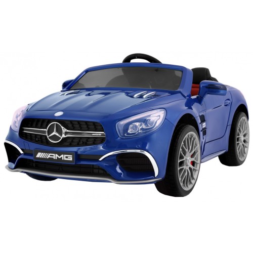 Mercedes AMG SL65 pre deti Lakovaný Modrý + Ovládač + Batožinový priestor + Nastaviteľné sedadlo + MP3 LED + Pomalý štart