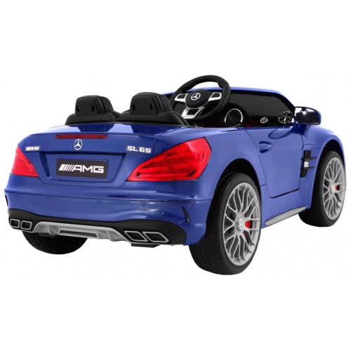 Mercedes AMG SL65 pre deti Lakovaný Modrý + Ovládač + Batožinový priestor + Nastaviteľné sedadlo + MP3 LED + Pomalý štart