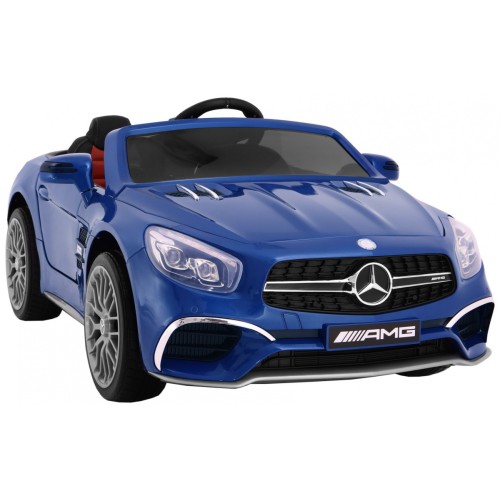 Mercedes AMG SL65 pre deti Lakovaný Modrý + Ovládač + Batožinový priestor + Nastaviteľné sedadlo + MP3 LED + Pomalý štart