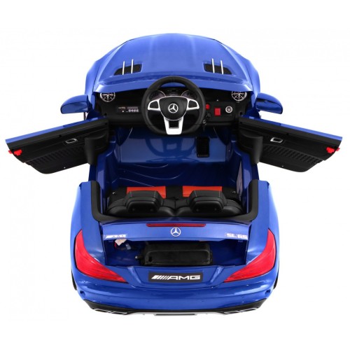 Mercedes AMG SL65 pre deti Lakovaný Modrý + Ovládač + Batožinový priestor + Nastaviteľné sedadlo + MP3 LED + Pomalý štart