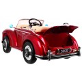 Mercedes Benz 300S Retro pre deti Lakovaný Červený + Ovládač + EVA + Pomalý štart + LED MP3