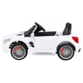 Mercedes Benz AMG SL65 S elektrický pre deti Biely + Diaľkové ovládanie + Audio LED + Ekokoža + EVA + Pomalý štart