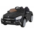 Mercedes Benz AMG SL65 S elektrický pre deti Čierny + Diaľkové ovládanie + Audio LED + Ekokoža + EVA + Pomalý štart