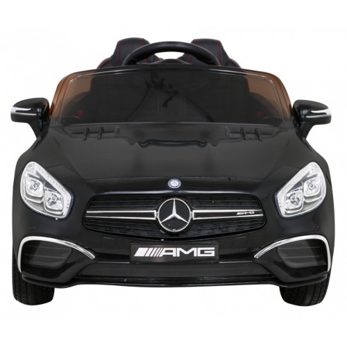 Mercedes Benz AMG SL65 S elektrický pre deti Čierny + Diaľkové ovládanie + Audio LED + Ekokoža + EVA + Pomalý štart