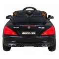Mercedes Benz AMG SL65 S elektrický pre deti Čierny + Diaľkové ovládanie + Audio LED + Ekokoža + EVA + Pomalý štart
