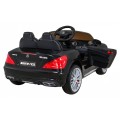 Mercedes Benz AMG SL65 S elektrický pre deti Čierny + Diaľkové ovládanie + Audio LED + Ekokoža + EVA + Pomalý štart