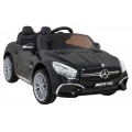 Mercedes Benz AMG SL65 S elektrický pre deti Čierny + Diaľkové ovládanie + Audio LED + Ekokoža + EVA + Pomalý štart
