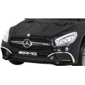 Mercedes Benz AMG SL65 S elektrický pre deti Čierny + Diaľkové ovládanie + Audio LED + Ekokoža + EVA + Pomalý štart