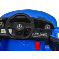 Mercedes Benz AMG SL65 S elektrický pre deti Modrý + Diaľkové ovládanie + Audio LED + Ekokoža + EVA + Pomalý štart