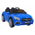 Mercedes Benz AMG SL65 S elektrický pre deti Modrý + Diaľkové ovládanie + Audio LED + Ekokoža + EVA + Pomalý štart