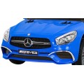 Mercedes Benz AMG SL65 S elektrický pre deti Modrý + Diaľkové ovládanie + Audio LED + Ekokoža + EVA + Pomalý štart