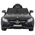 Mercedes Benz C63 AMG pre deti Čierny + Diaľkové ovládanie + 5-bodové pásy + EVA + Batožinový priestor + MP3 LED