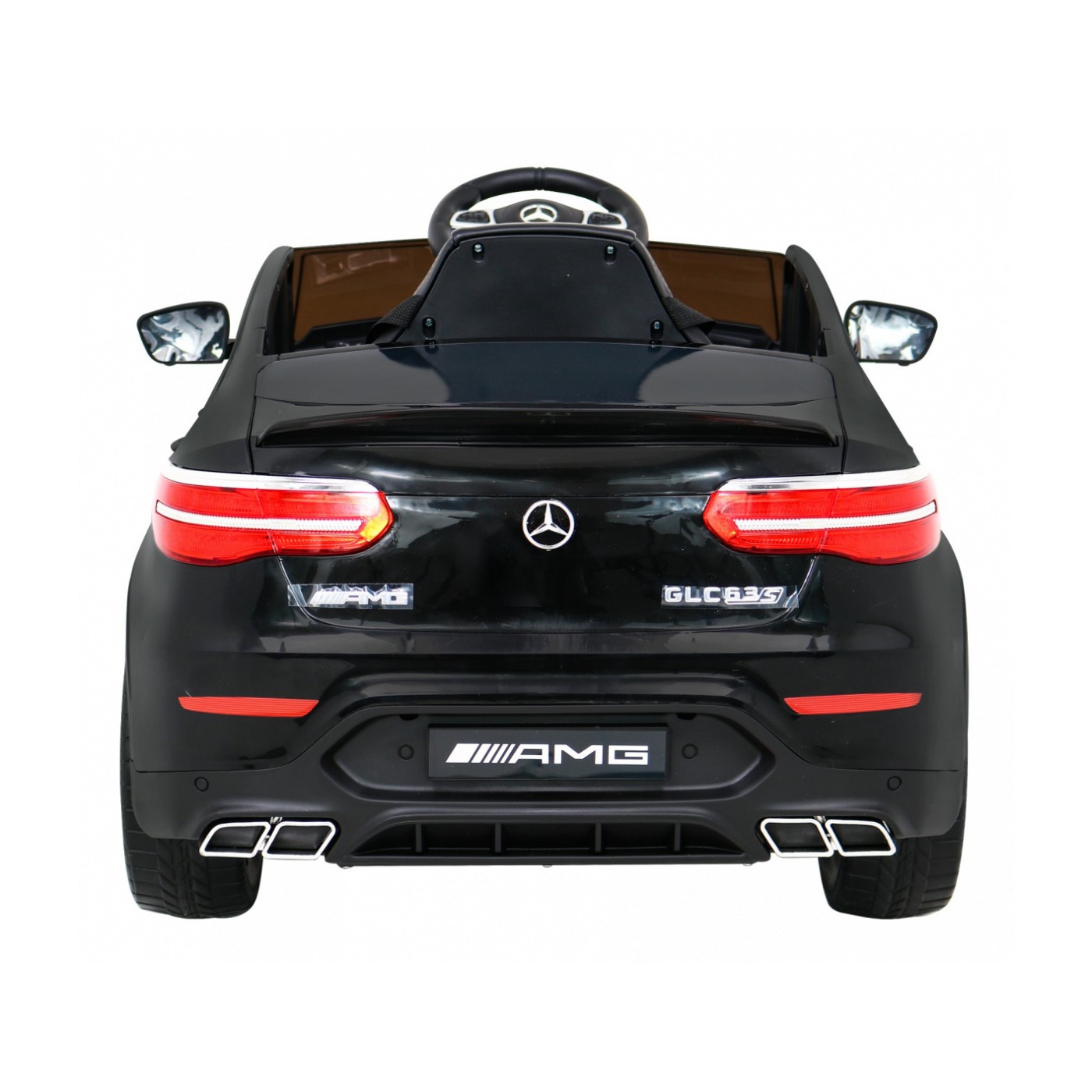 Mercedes Benz GLC63S pre deti Čierny + Diaľkové ovládanie + Pohon 4x4 + MP3 LED + EVA + Pomalý štart