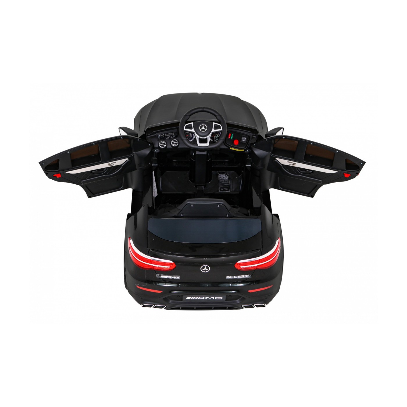 Mercedes Benz GLC63S pre deti Čierny + Diaľkové ovládanie + Pohon 4x4 + MP3 LED + EVA + Pomalý štart